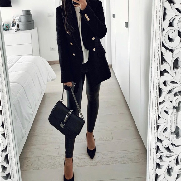 NWT Zara Blazer Limited Edition Black Brand New Size L - Picture 6 of 16